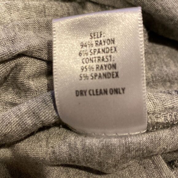 Bailey/44 Extra Small Grey long Sleeve Chest Cutout Back Shoulder Wrap Elastic - Picture 7 of 7